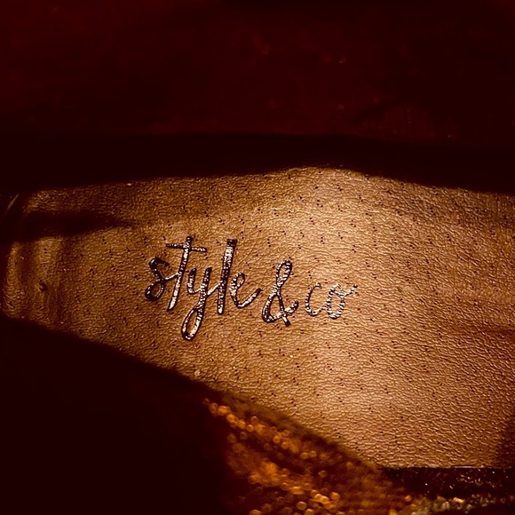 Style & Co. Brown Riding Boots- Wide-Calf 8 - Picture 5 of 6